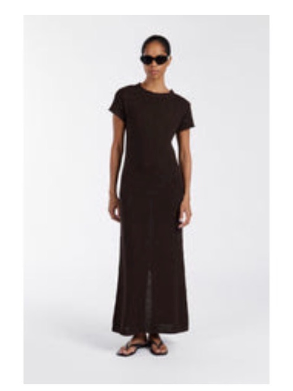 DISSH Brown Short-Sleeve Leo Knit Dress